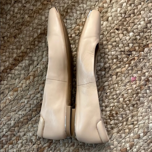 Karl Lagerfeld Cream Ballet Flats with Rounded Toe - Picture 4 of 6